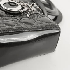 Christian Dior Lady Dior Large Cannage Patent Black