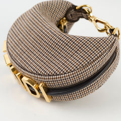 Fendi Fendigraphy Nano Brown Houndstooth