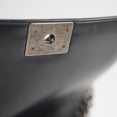 Chanel Old Medium Boy Black Lambskin - Series 23