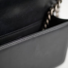 Chanel Old Medium Boy Black Lambskin - Series 23
