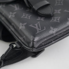 Louis Vuitton Monogram Saumur Sling Bag Black