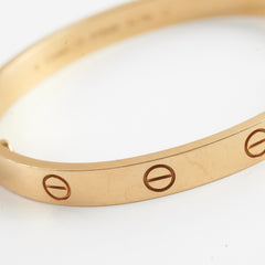 Cartier Love Bracelet Size 17 Yellow Gold 2022