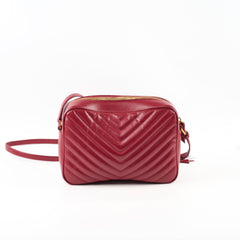 Saint Laurent Lou Camera Bag Burgundy