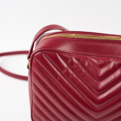 Saint Laurent Lou Camera Bag Burgundy