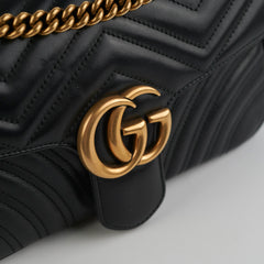 Gucci Marmont Small Black Shoulder Bag