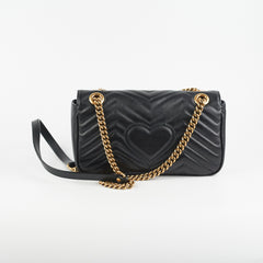 Gucci Marmont Small Black Shoulder Bag