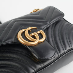 Gucci Marmont Small Black Shoulder Bag