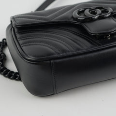 Gucci Black Marmont Mini Black Shoulder Bag