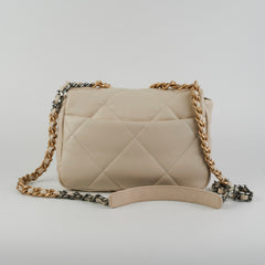 Chanel Small 19 Beige