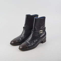 Chanel Black Boots Size 38