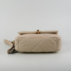 Chanel Small 19 Beige