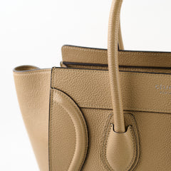 Celine Micro Luggage Beige Calfskin
