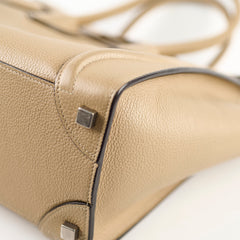 Celine Micro Luggage Beige Calfskin