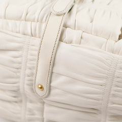 Prada Nappa Gauffre Nero White