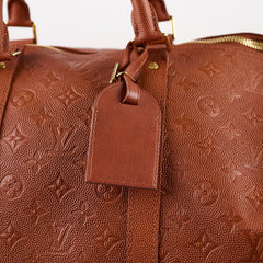 Louis Vuitton x NBA Keepall 55 Bandouliere Embossed Leather Brown
