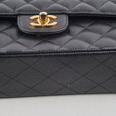 Chanel Small Caviar Double Classic Flap Black 12 Series