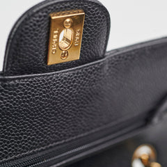 Chanel Small Caviar Double Classic Flap Black 12 Series