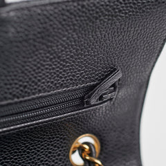 Chanel Small Caviar Double Classic Flap Black 12 Series