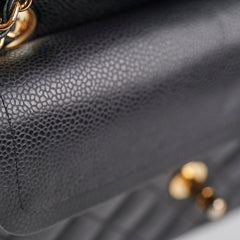 Chanel Small Caviar Double Classic Flap Black 12 Series