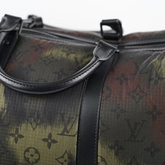 Louis Vuitton x Virgil Abloh Camouflage Monogram Keepall 50 Bandouliere Black/Khaki