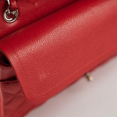 Chanel Classic Flap Medium Caviar Red