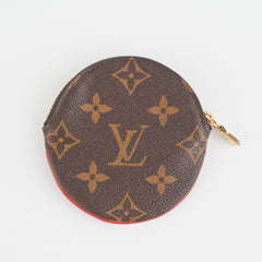 Louis Vuitton Christmas Edition Round Monogram Coin Purse