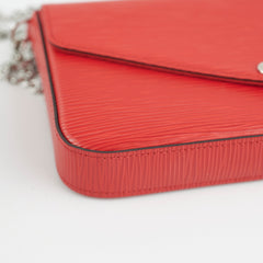 Louis Vuitton Pochette Felicie Red Epi