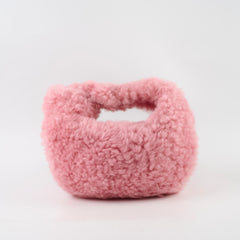 Bottega Veneta Mini Jodie Shearling Pink