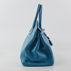 Hermes Birkin 35 Bleu Jeans - H Square