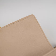 Fendi FF Baguette Medium Jacquard Canvas Beige