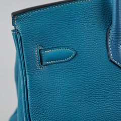 Hermes Birkin 35 Bleu Jeans - H Square