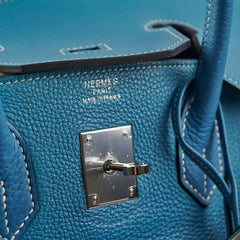 Hermes Birkin 35 Bleu Jeans - H Square