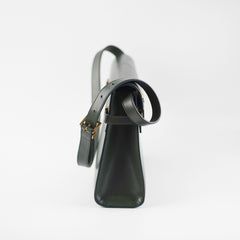 Saint Laurent YSL Manhattan Shoulder Bag Dark Green