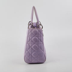 Christian Dior Medium Lady Dior Lambskin Lilac
