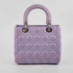 Christian Dior Medium Lady Dior Lambskin Lilac
