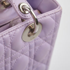 Christian Dior Medium Lady Dior Lambskin Lilac