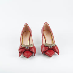 Gucci Red Bee Heels Size 40