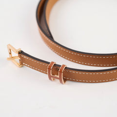 Hermes Pop H 15 Belt Gold / Rose Gold