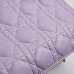 Christian Dior Medium Lady Dior Lambskin Lilac