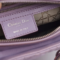 Christian Dior Medium Lady Dior Lambskin Lilac