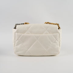 Chanel 19 Small White Microchip