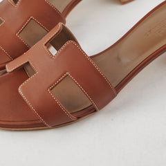 Hermes Oasis Sandals Gold Size 39