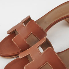 Hermes Oasis Sandals Gold Size 39