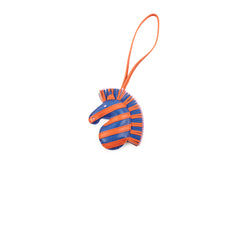 Hermes Horsehead Stripe Bag Charm - Z Stamp