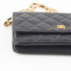 Chanel Wallet On Chain WOC Caviar Black Crossbody Bag