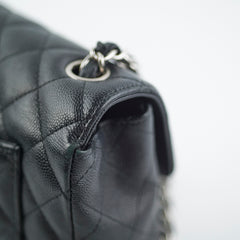 Chanel Mini Rectangular Black Caviar with Edge Stitching Crossbody Bag