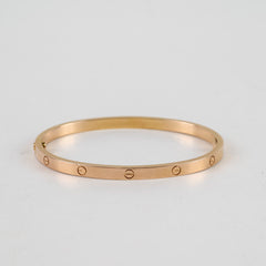 Cartier Love Bracelet SM Pink Gold Size 16
