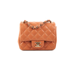 Chanel 21P Quilted Mini Square Caramel