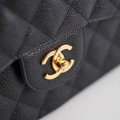 Chanel Classic Jumbo Caviar Black