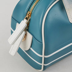 Christian Dior Small Vibe Zip Bowling Bag Aqua